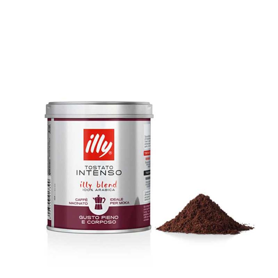 Koffie illy | Intens gebrande gemalen Moka-koffie