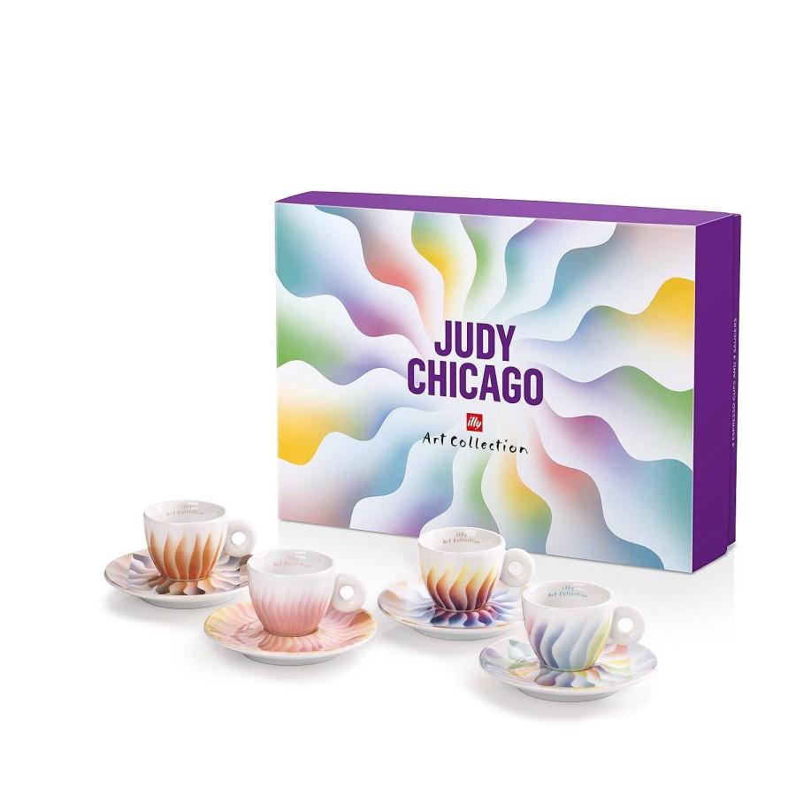 illy Art Collection illy | Set van 4 espressokopjes - Illy Art Collection Judy Chicago