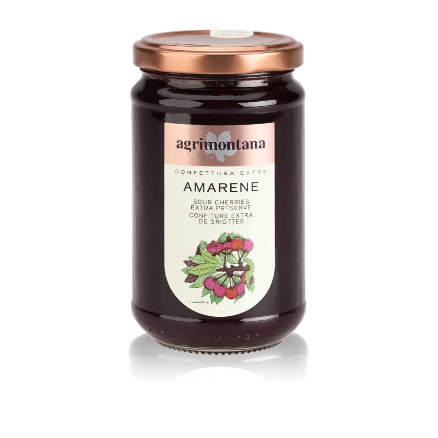 Gastronomisch illy | Agrimontana Zwarte Kers Extra Jam 350g