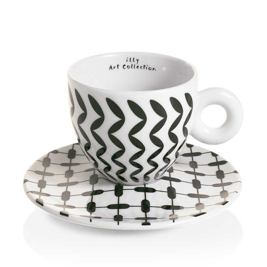 illy Art Collection illy | Set van 2 cappuccinokopjes - Illy Art Collection Mona Hatoum