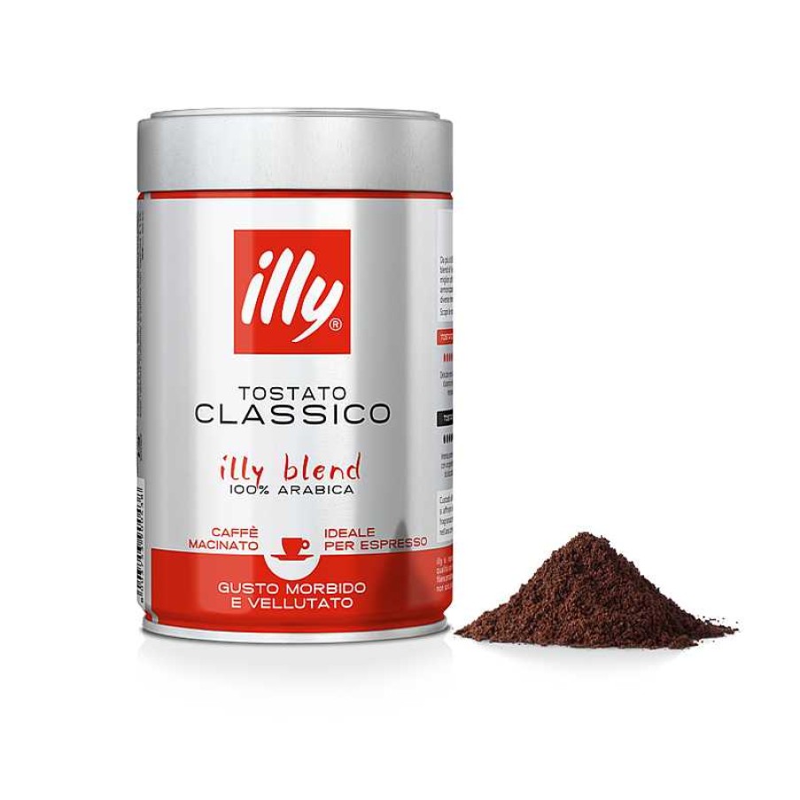 Koffie illy | Klassieke gebrande gemalen espressokoffie - 250Gr