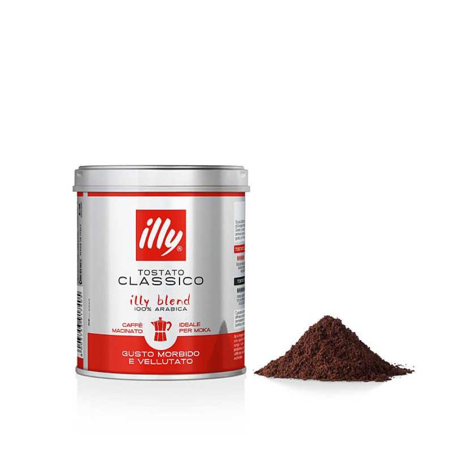 Koffie illy | Klassieke gebrande gemalen espressokoffie - 125Gr