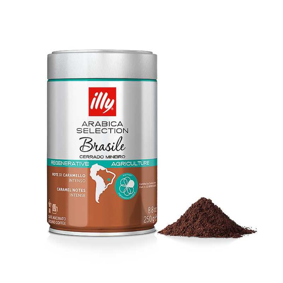 Koffie illy | Gemalen Koffie Arabica Selectie Brazilië Cerrado Mineiro 250Gr