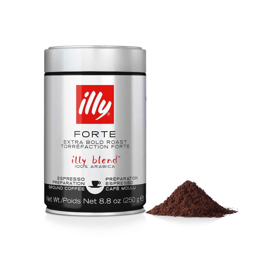 Koffie illy | Sterke gebrande gemalen espressokoffie