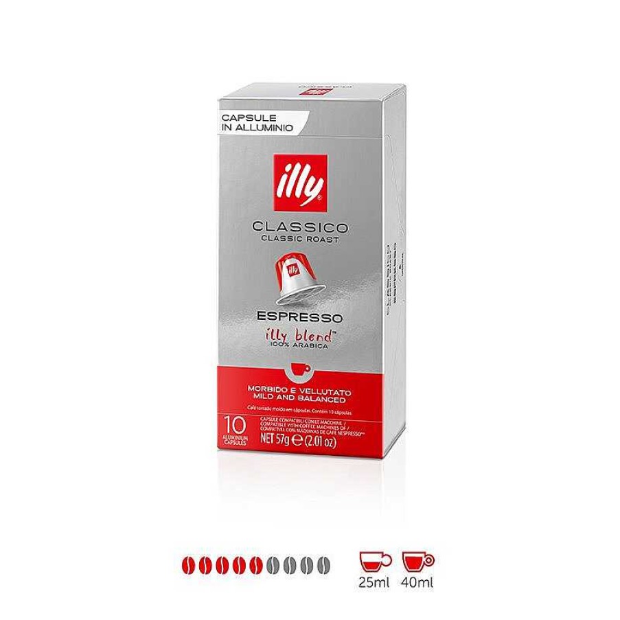 Koffie|Gourmet illy | Set van 5 Illy*-compatibele koffiecapsules