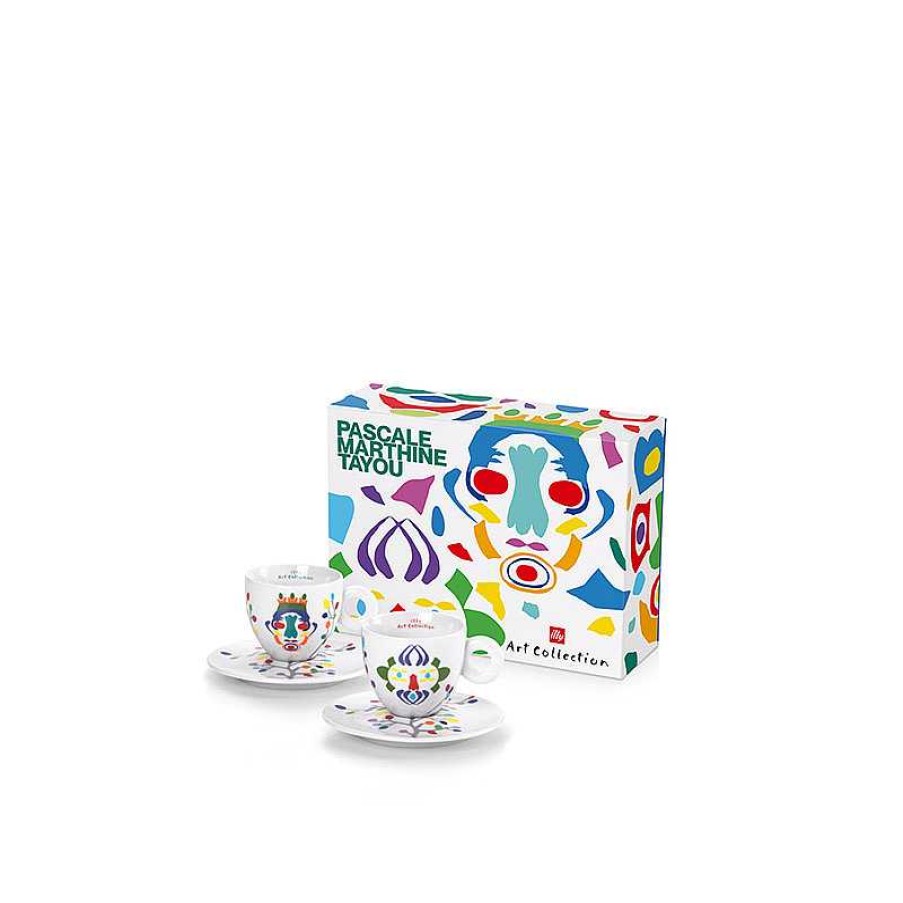 illy Art Collection illy | Set van 2 cappuccinokopjes - Illy Art Collection Pascale Marthine Tayou