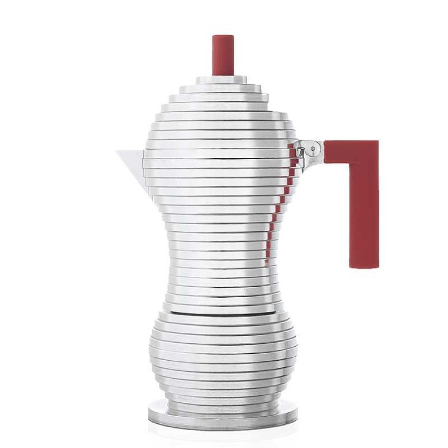 Koffiemachines illy | Koffiezetapparaat voor 6 kopjes - Inductie Moka Alessi Pulcina Rossa