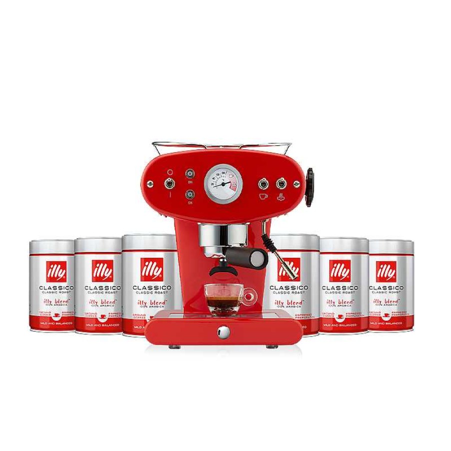 Koffiemachines|Gourmet illy | Promo voor Illy X1 machine en klassieke gemalen koffie