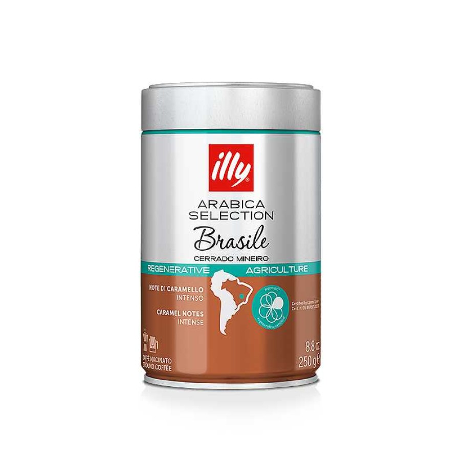 Koffie illy | Gemalen Koffie Arabica Selectie Brazilië Cerrado Mineiro 250Gr