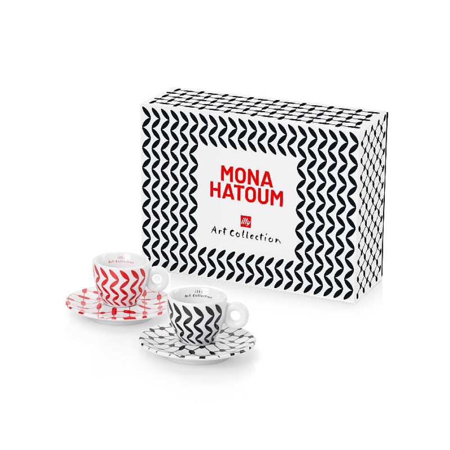 illy Art Collection illy | Set van 2 espressokopjes - Illy Art Collection Mona Hatoum