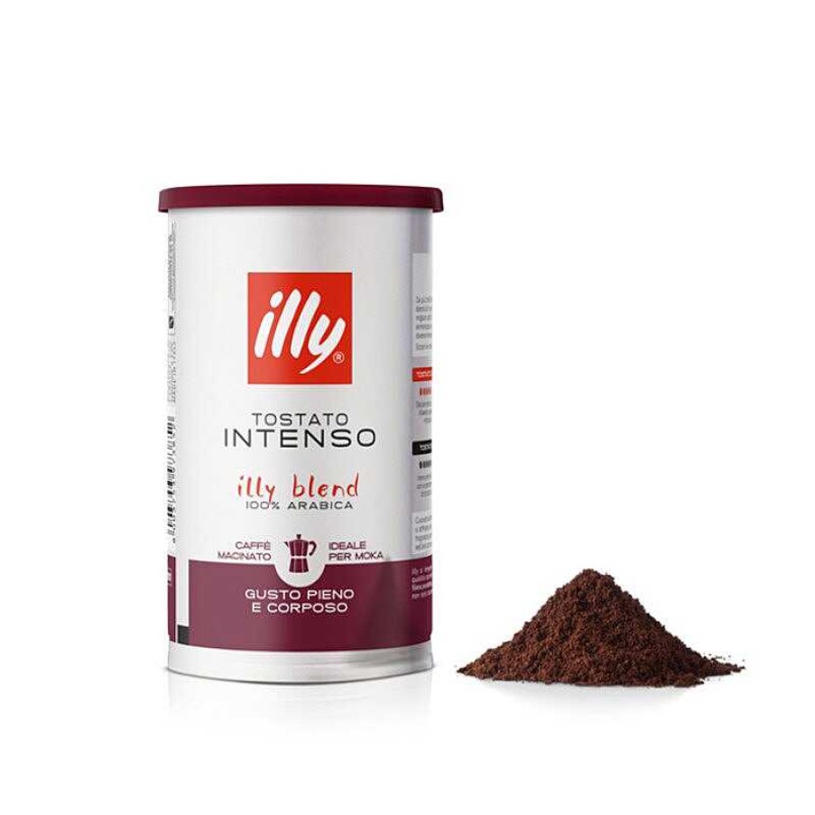 Koffie illy | Intens gebrande gemalen Moka-koffie