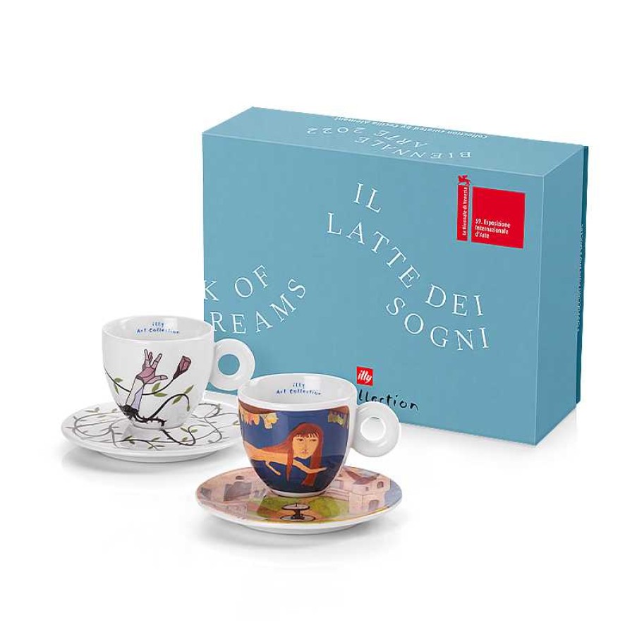 illy Art Collection illy | Set van 2 cappuccinokopjes - Illy Art Collection Biënnale 2022